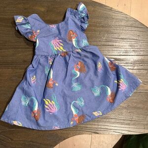 Blue Disney The Little Mermaid Print Dress - Size 3T-mint condition